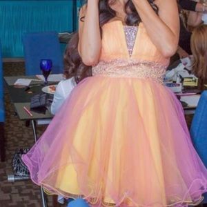 Formal Sherbert color dress